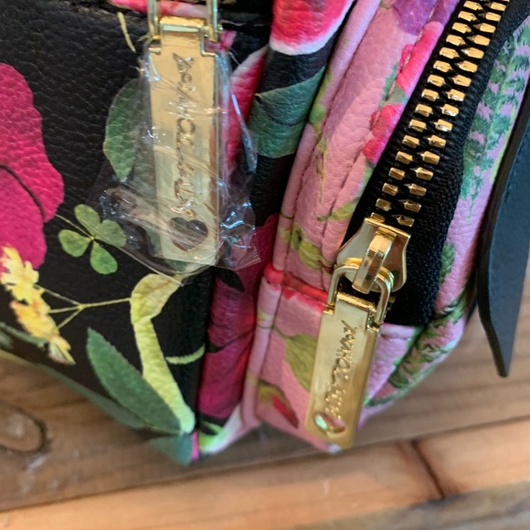 BETSEY JOHNSON DK FLORAL PUPPY MINI BACKPACK